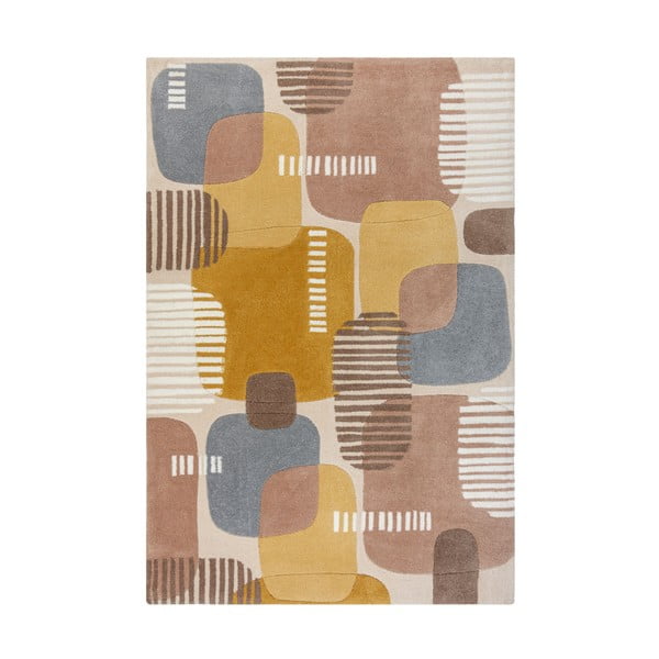 Pelēki dzeltens paklājs Flair Rugs Pop, 120 x 170 cm