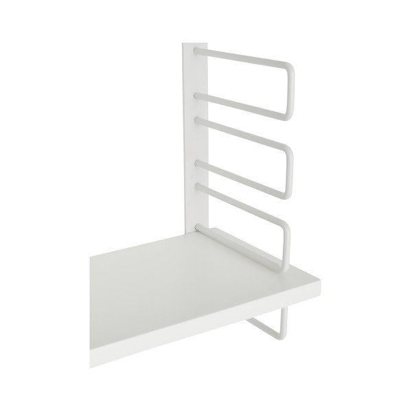 Balts daudzlīmeņu metāla sienas plaukts 54 cm Iseo – Ellos Home-image-3