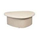 Bēšs žurnālgaldiņš ar marmora imitāciju 49x74 cm Veda – Dutchbone