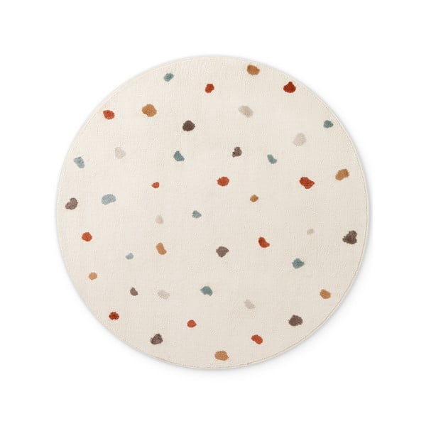 Krēmkrāsas bērnu paklājs ø160 cm Funny Dots – Hanse Home