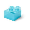 Gaiši zila plastmasas uzglabāšanas kaste bērniem 25x25x18 cm – LEGO®