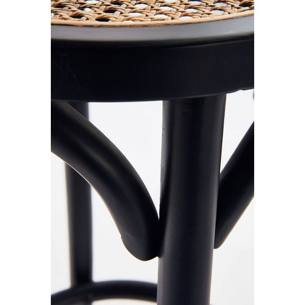 Melnas rotangpalmas bāra taburetes (2 gab.) (sēdekļa augstums 65,5 cm) Koster – Jotex-image-2