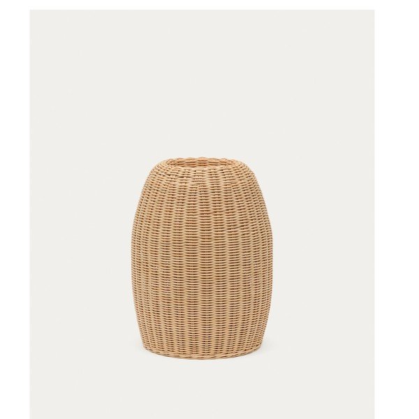Dabīga toņa rotangpalmas vāze (augstums 40 cm) Zilna – Kave Home
