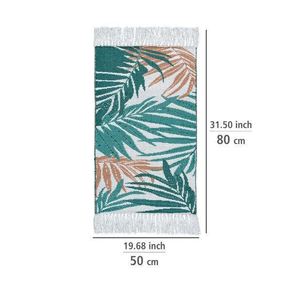 Zaļš tekstila vannas istabas paklājs 50x80 cm Suva – Wenko-image-2