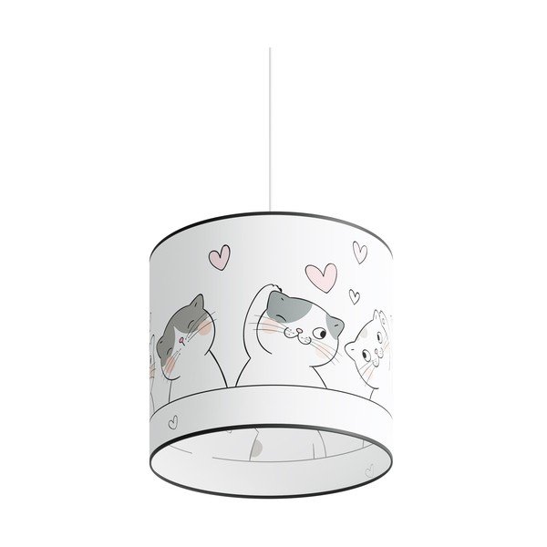 Balta bērnu lampa Puss – Sollux