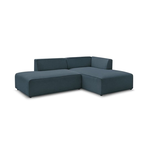 Tumši zils modulārais stūra dīvāns (ar labo stūri/L veida) Megeve – Bobochic Paris-image-3