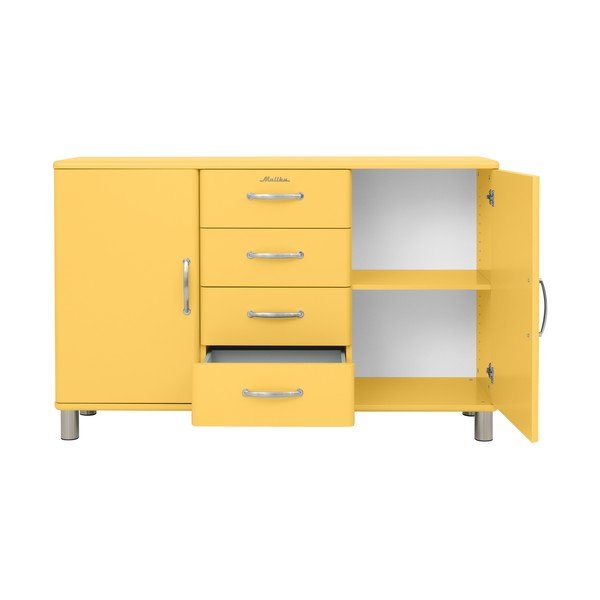 Dzeltena zema kumode 146x92 cm Malibu – Tenzo-image-2