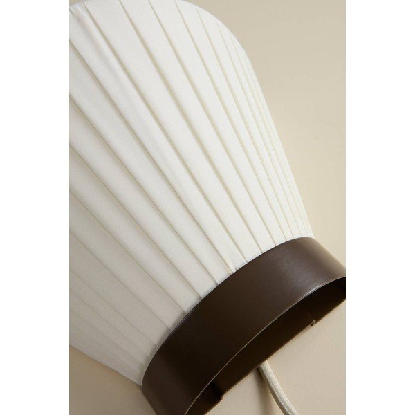 Balta/brūna tekstila sienas lampa ar vadu Alvar – Jotex-image-4