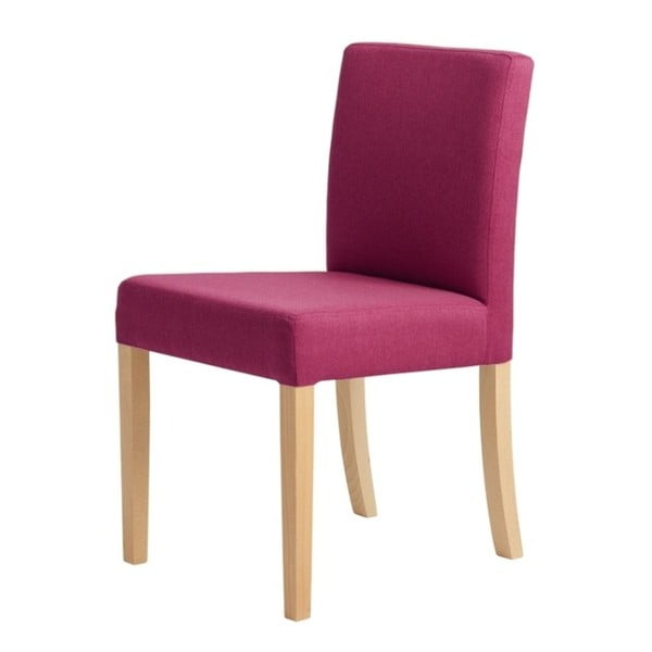 Fuksijas rozā krēsls ar dabīgām kājām Pielāgota forma Wilton