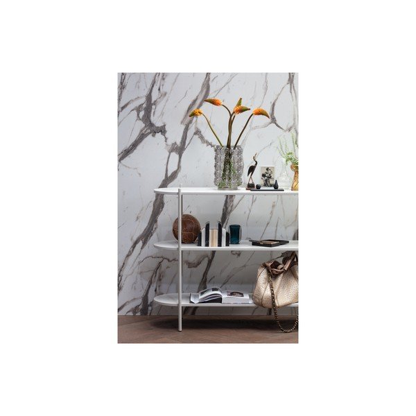 Gaiši pelēks oša masīvkoka grāmatplaukts 120x92 cm Tender – BePureHome-image-4