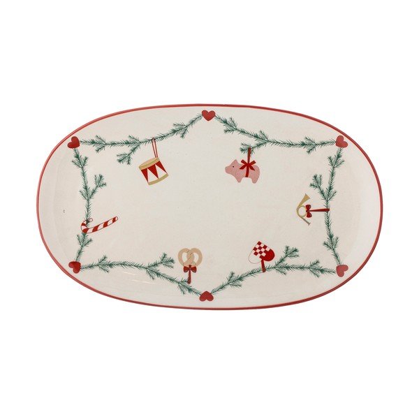 Akmensmasas paplāte ar Ziemassvētku motīvu 23x38,5 cm Yule – Bloomingville