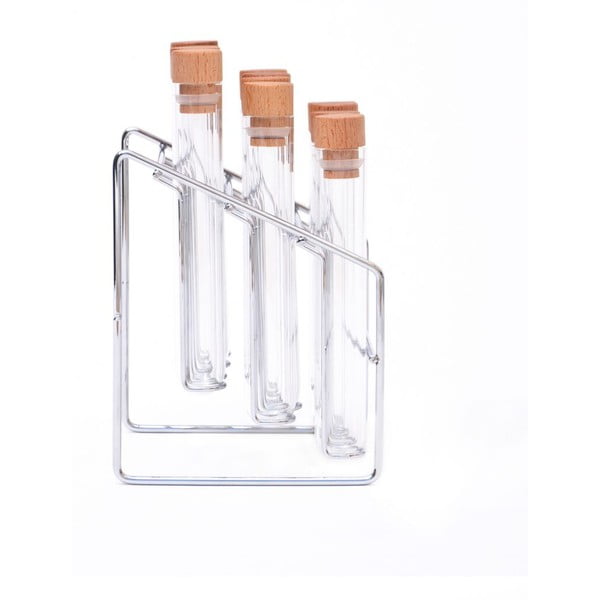 Garšvielu trauki (12 gab.) ar statīvu Spice Lab – Wireworks-image-2