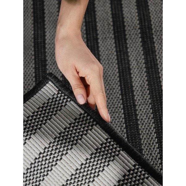 Melns/krēmkrāsas iekštelpu un āra paklājs 120x170 cm Haringey Linley – Ted Baker-image-4