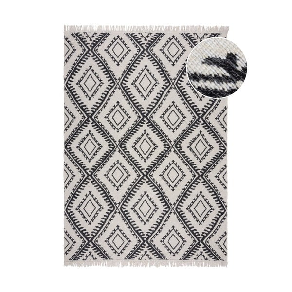 Melns/balts paklājs 120x170 cm Alix – Flair Rugs