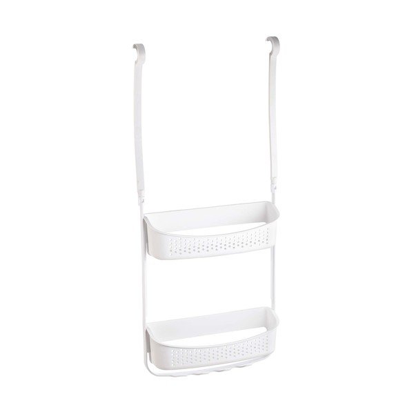 Matēti balts plastmasas piekarināms vannas istabas plaukts Vesper – douceur d'intérieur-image-3