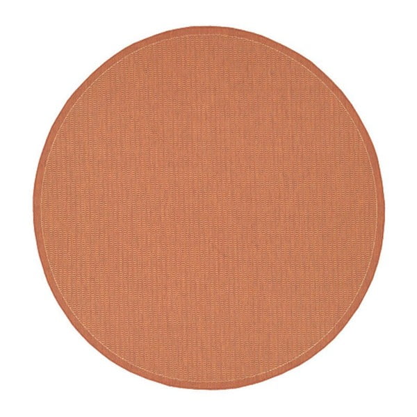 Oranžs āra paklājs Floorita Tatami, ø 200 cm