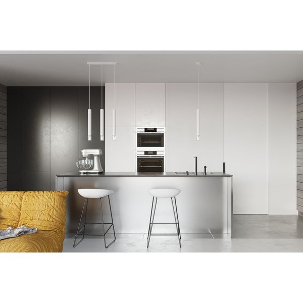 Balta metāla piekaramā lampa ø 8 cm Vittoria – Sollux-image-3