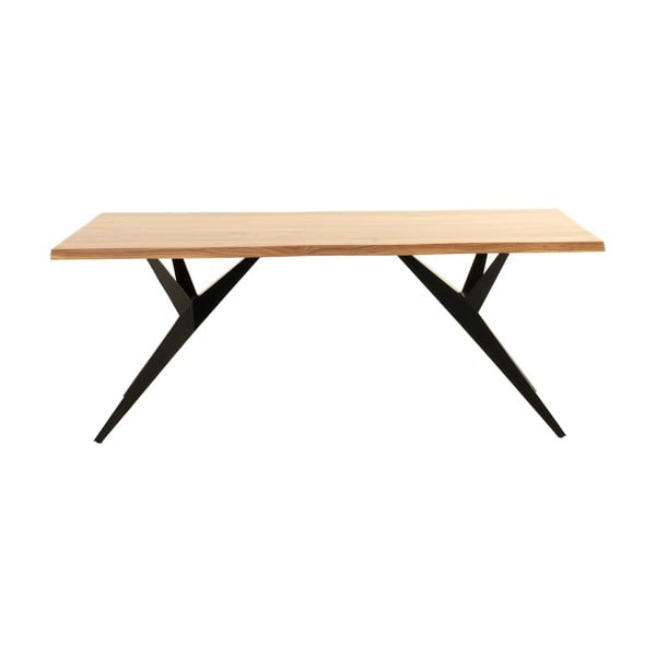 Ēdamgalds ar akācijas koka galda virsmu 100x200 cm Ligero – Geese