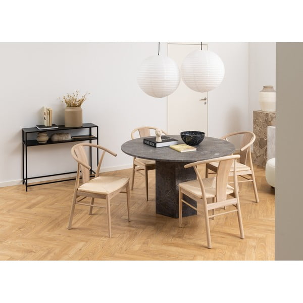 Melns konsoles galds ar dzelzs kājām Actona Newcastle-image-3