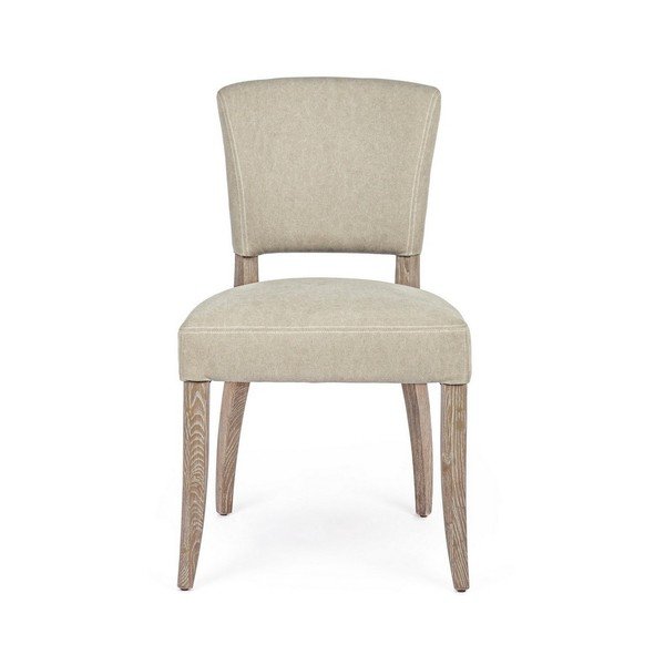 Bēšs polsterēts pusdienu krēsls Maratriz – Bizzotto-image-2