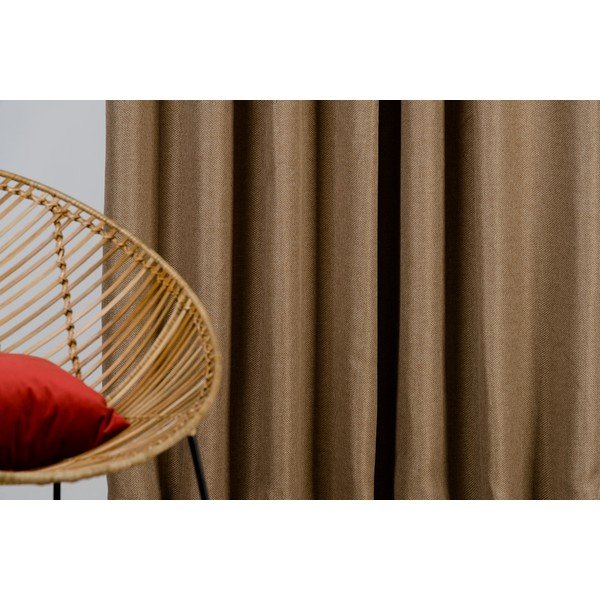 Brūns aizkars 140x260 cm Avalon – Mendola Fabrics-image-3