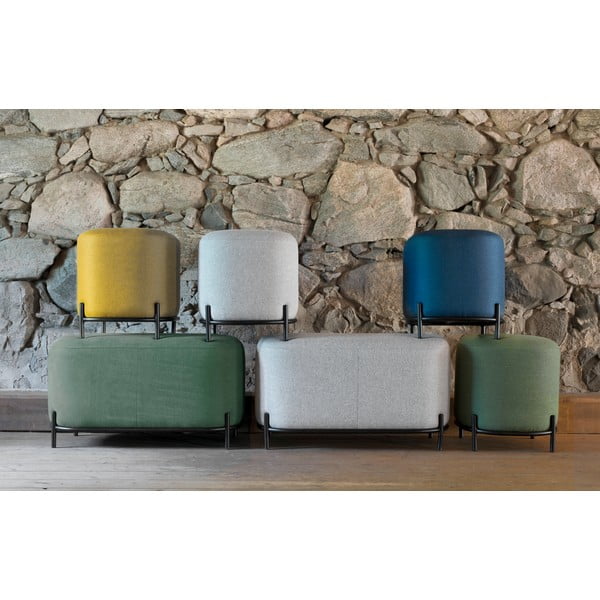 Pelēks pufs Tenzo Harry, platums 82 cm-image-1