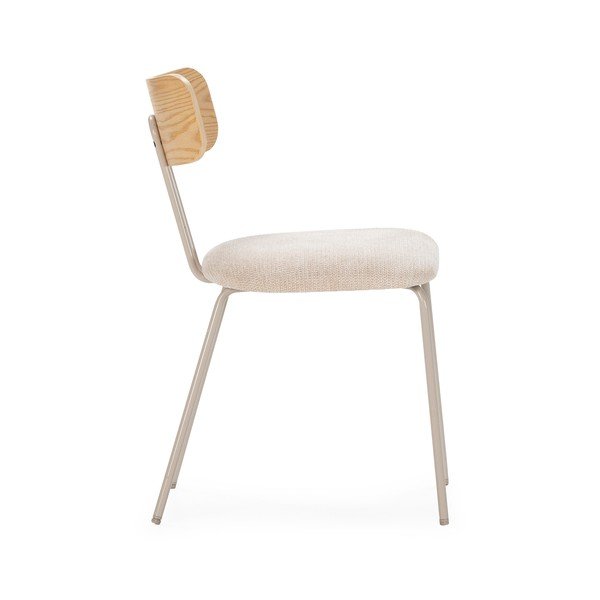 Bēšs/dabīga toņa polsterēts pusdienu krēsls Olimpia – MOME-image-1