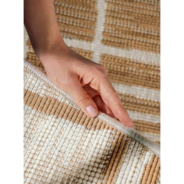 Krēmkrāsas/dabīga toņa apaļš iekštelpu un āra paklājs ø 160 cm Haringey Crouch – Ted Baker-image-2