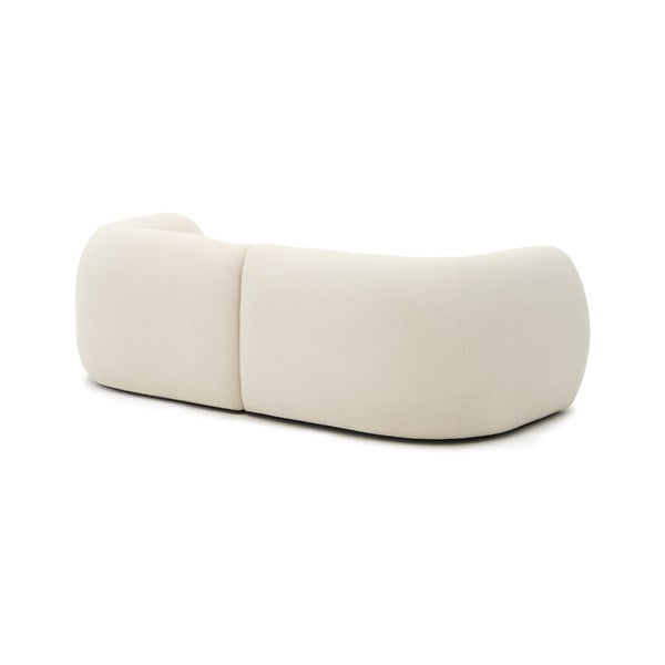 Krēmkrāsas stūra dīvāns no šenila auduma (ar labo stūri/ar zvilni) Martina – Kave Home-image-4