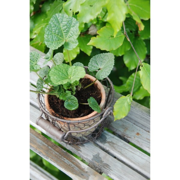 Terakotas ar rokām radīts puķu pods ø 12 cm – Esschert Design-image-2