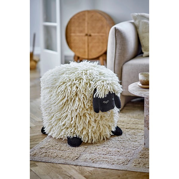 Krēmkrāsas vilnas bērnu sēžammaiss Dolly – Bloomingville Mini-image-1