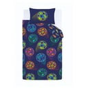 Zila divguļamā bērnu gultas veļa 200x200 cm Bright Football – Catherine Lansfield