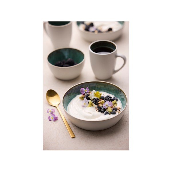 Balta/zaļa akmensmasas bļodiņa 850 ml Gastro White/Green – Bitz-image-3