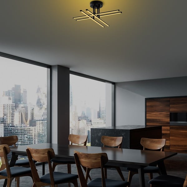 Melna LED griestu lampa Exhaust – Opviq lights-image-4