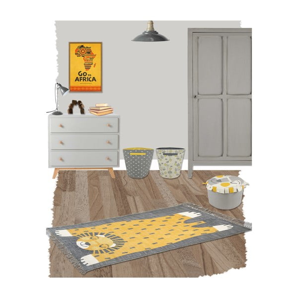 Ar rokām apdrukāts bērnu paklājs Nattiot Baba, 110 x 170 cm-image-2