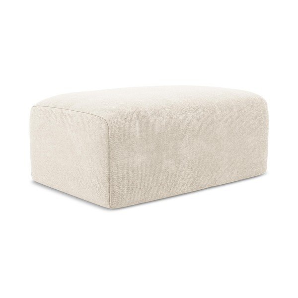 Krēmkrāsas kāju soliņš no šenila auduma Kona – Makamii-image-3