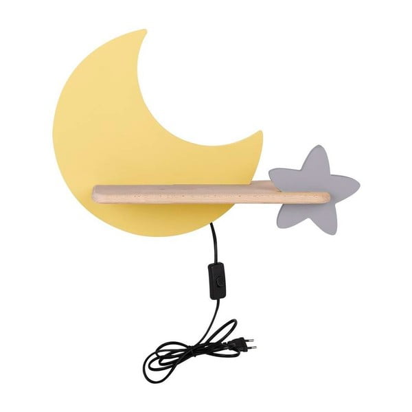 Dzeltens bērnu gaismeklis Moon – Candellux Lighting