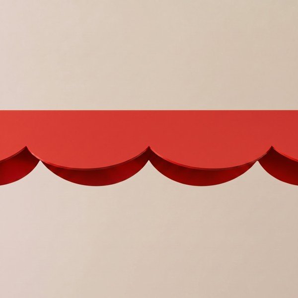 Sarkana alumīnija LED piekaramā lampa BISCUIT – Thoro-image-3