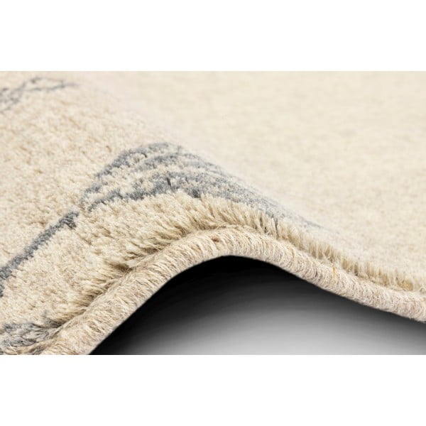 Bēšs vilnas paklājs 133x180 cm Decori – Agnella-image-2