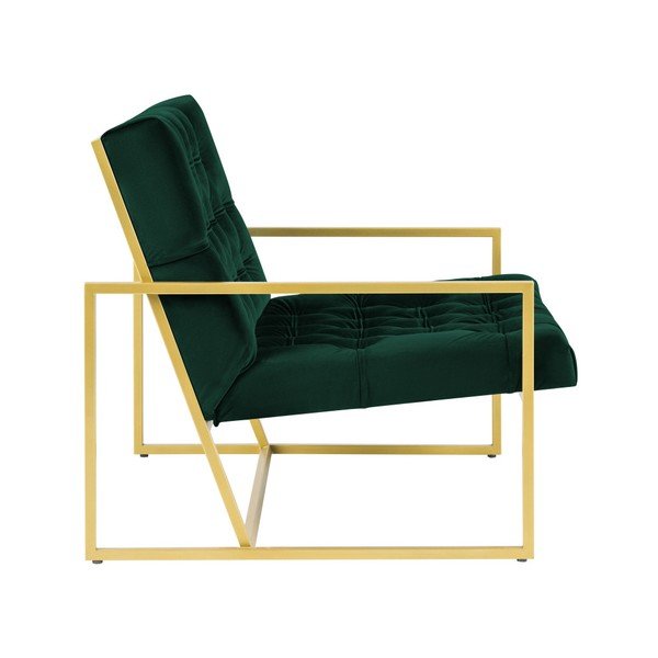 Zaļš krēsls ar zelta dizainu Mazzini Sofas Bono-image-3
