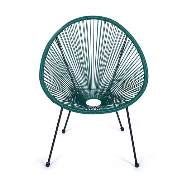 Zaļš dārza krēsls no mākslīgās rotangpalmas Bonami Selection Avocado