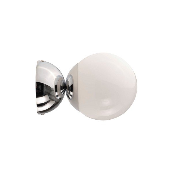Balta/spīdīgas sudraba krāsas griestu lampa no opāla stikla ø 15 cm Leah – Jotex-image-4