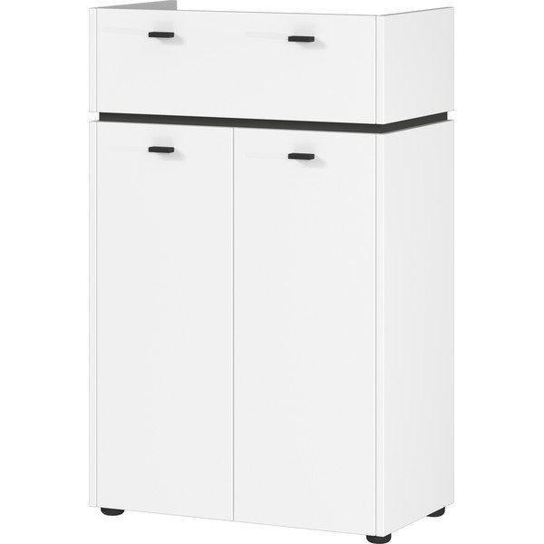 Balts augsts vannas istabas skapītis 60x96 cm Modesto – Germania-image-1