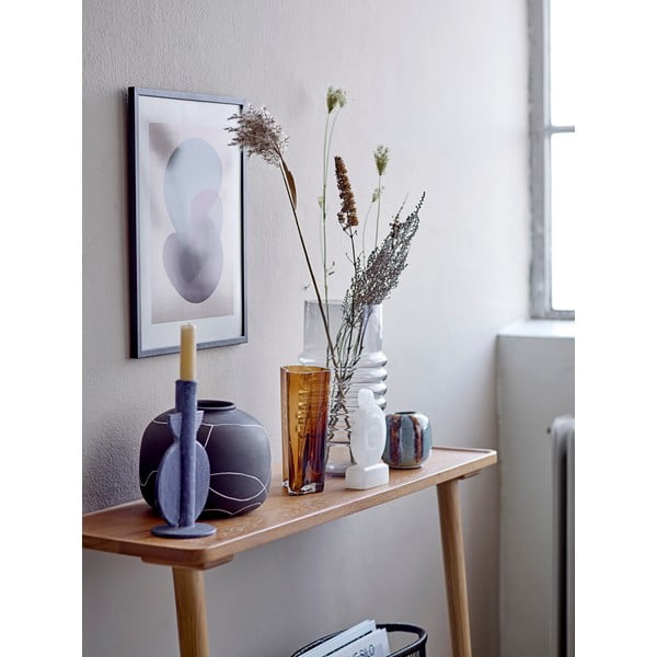 Zils svečturis Bloomingville Bess, augstums 22 cm-image-1