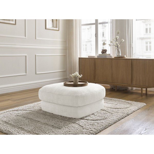 Balts kāju soliņš no šenila auduma Leonore – Bobochic Paris-image-4