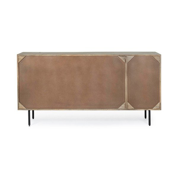 Dabīga toņa mango masīvkoka kumode 160x83x40 cm Darsey – Bizzotto-image-3