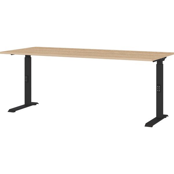 Regulējams darba galds ar ozolkoka imitācijas galda virsmu 80x180 cm Lissabon – Germania
