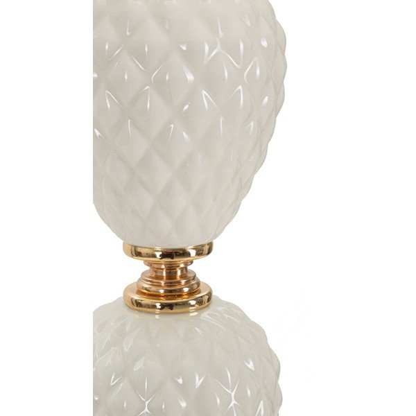 Balta galda lampa ar auduma abažūru (augstums 57 cm) Torre – Mauro Ferretti-image-2