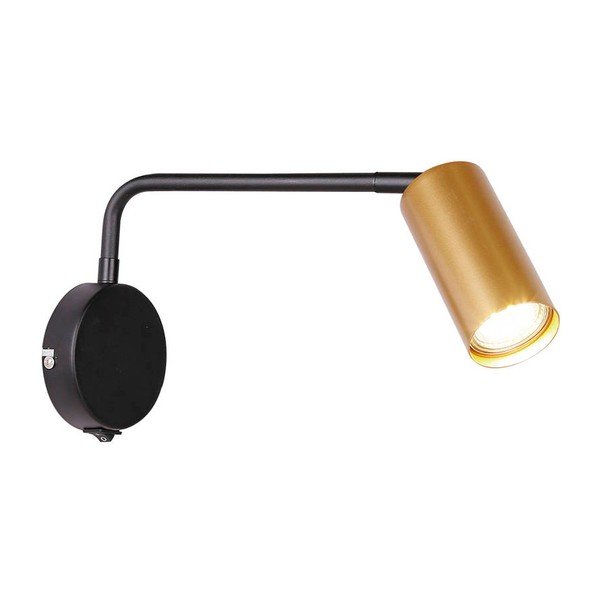 Metāla sienas lampa melnā un zelta krāsā Tina – Candellux Lighting-image-3