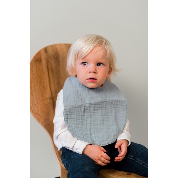 Pelēks muslīna bērnu priekšautiņš Kindsgut Oslo-image-1